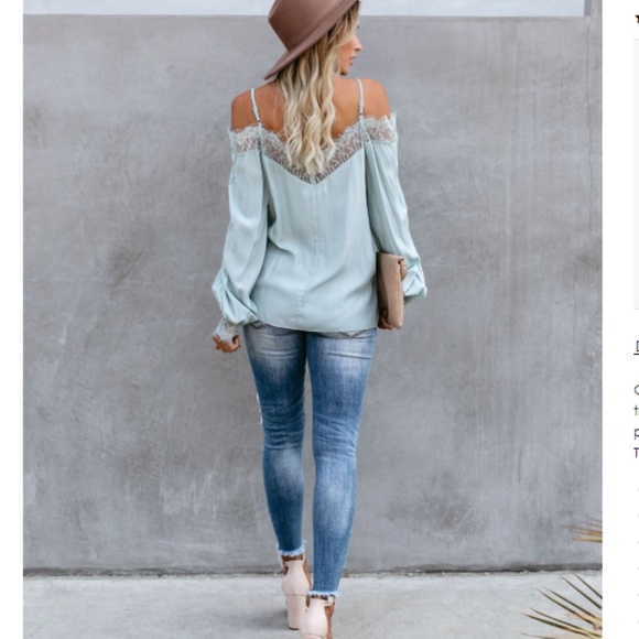 BASJA Off Shoulder Lace Blouse - Picture 4 of 8